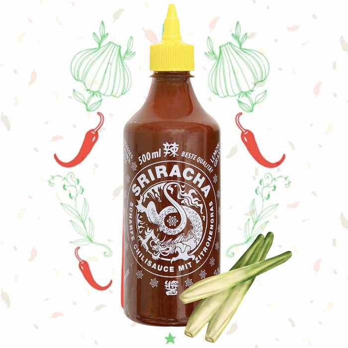 A-One Sriracha Scharfe Chilisauce mit Zitronengras 500ml