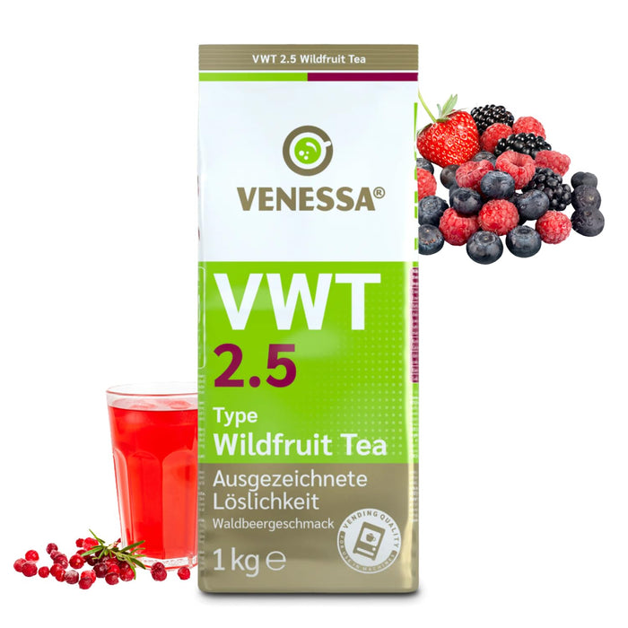 VENESSA VWT 2.5 Wildfrucht Teegetränk Wildfruit Tea Automatentee 1kg Instanttee