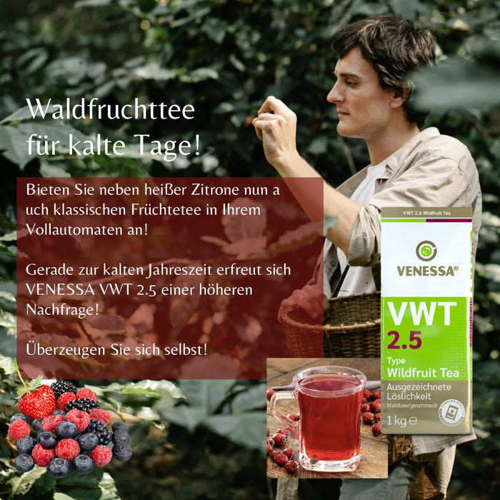 VENESSA VWT 2.5 Wildfrucht Teegetränk Wildfruit Tea Automatentee 1kg Instanttee