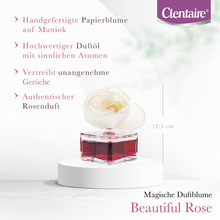 CLENTAIRE Raumduft 15 x 75ml Magische Duftblume Beutiful Rose wie im Hotel