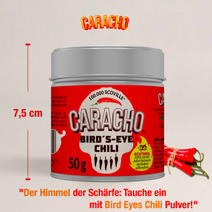 Caracho Bird-Eye Chiliflocken 50g