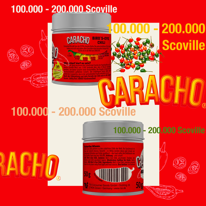 Caracho Bird-Eye Chiliflocken 50g