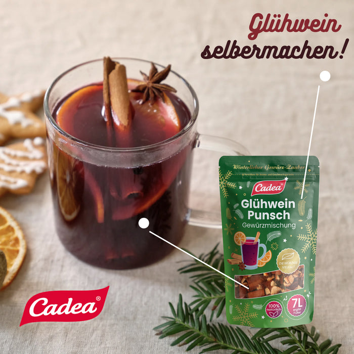 CADEA Glühwein Punsch Gewürzmischung 24 x 100g Wintergetränke Glühpunsch