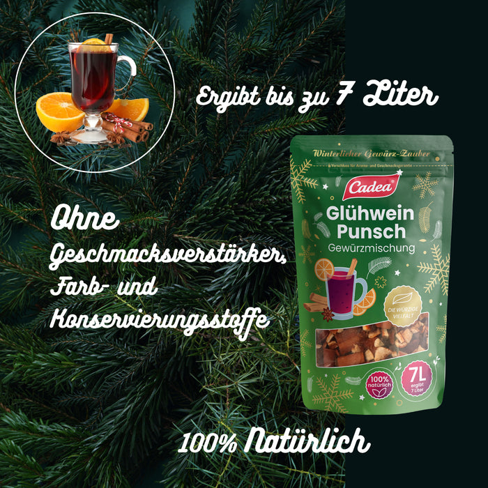 CADEA Glühwein Punsch Gewürzmischung 24 x 100g Wintergetränke Glühpunsch