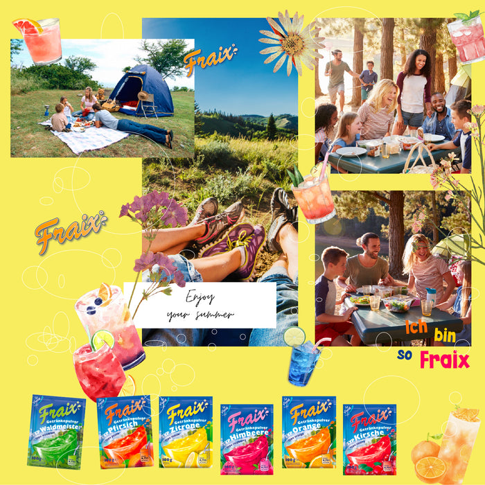 FRAIX Getränkepulver 6 Sorte Mixed (150er Pack x 100g)