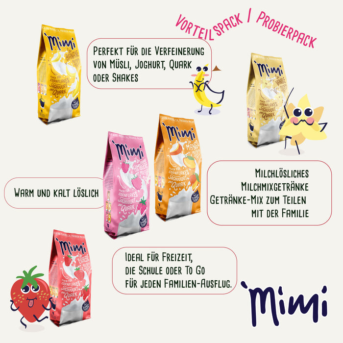 MIMI Milchmix & Sommer Shake - 2 Stück pro Sorte - Probierpack